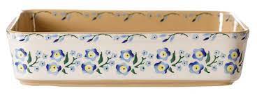 Nicholas Mosse Large Rectangular Oven Dish Forget Me Not