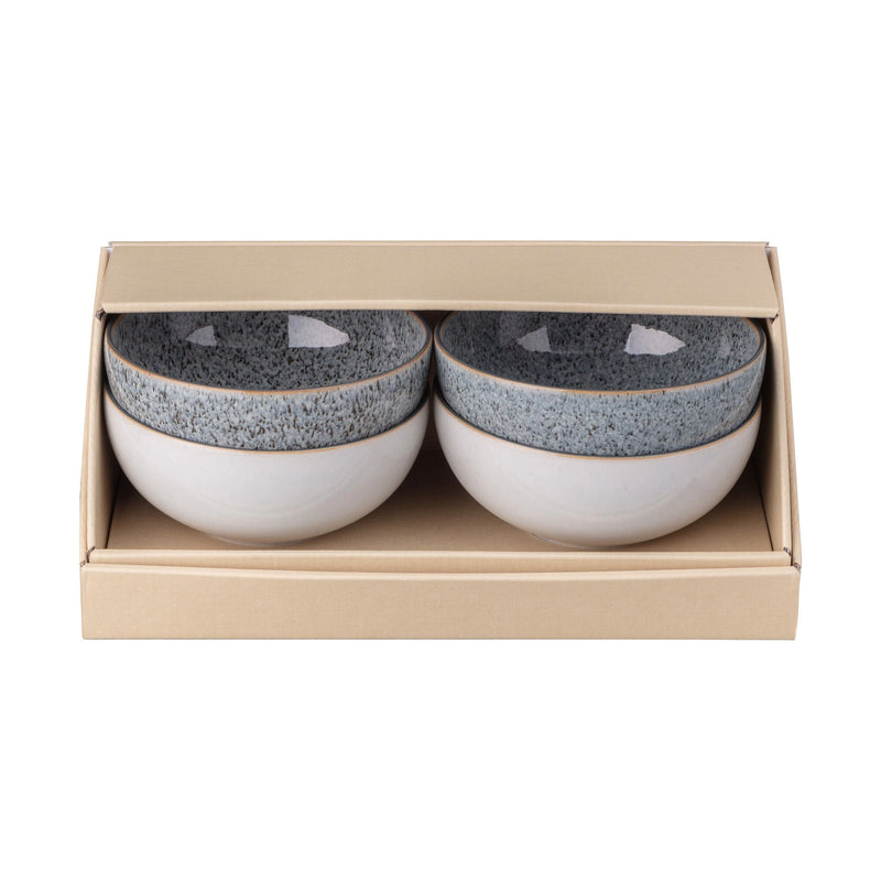 Denby STUDIO GREY SET OF 4 MIXED RICE BOWLS