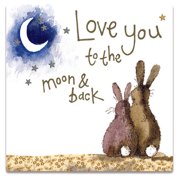 Alex Clark Love you to the Moon & Back Fridge Magnet