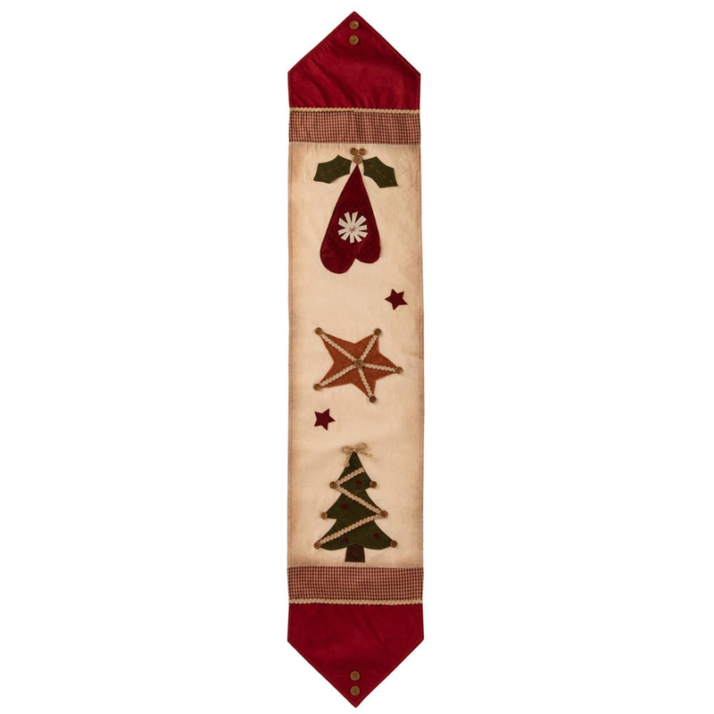 Belleek Applique Christmas Table Runner