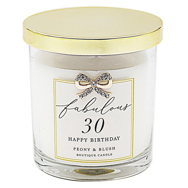 JD Madelaine by Hearts Designs Candle 30th Birthday