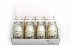 Sil 12x6 milk bottle candle