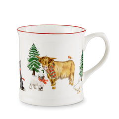 COOKSMART CHRISTMAS ON THE FARM - TANKARD CHINA MUG