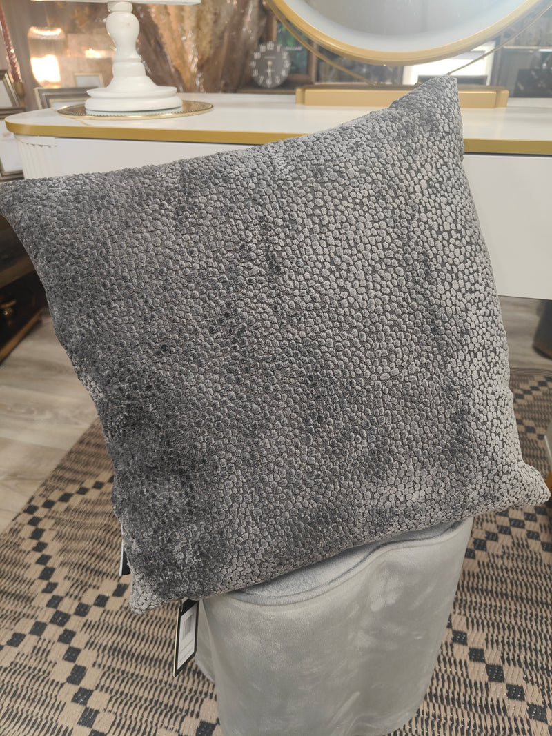 Malini Bingham Silver Cushion 43x43cm