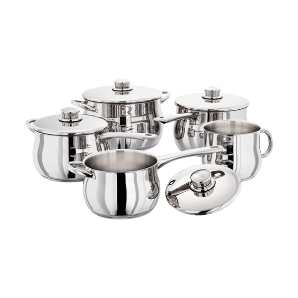 Stellar 1000 Deep 5 Piece Saucepan Set