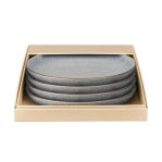 Denby Studio Grey set of 4 Piece coupe dinner plate