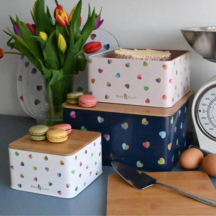 Beau & Elliott Confetti Nesting Tins with Bamboo Lids